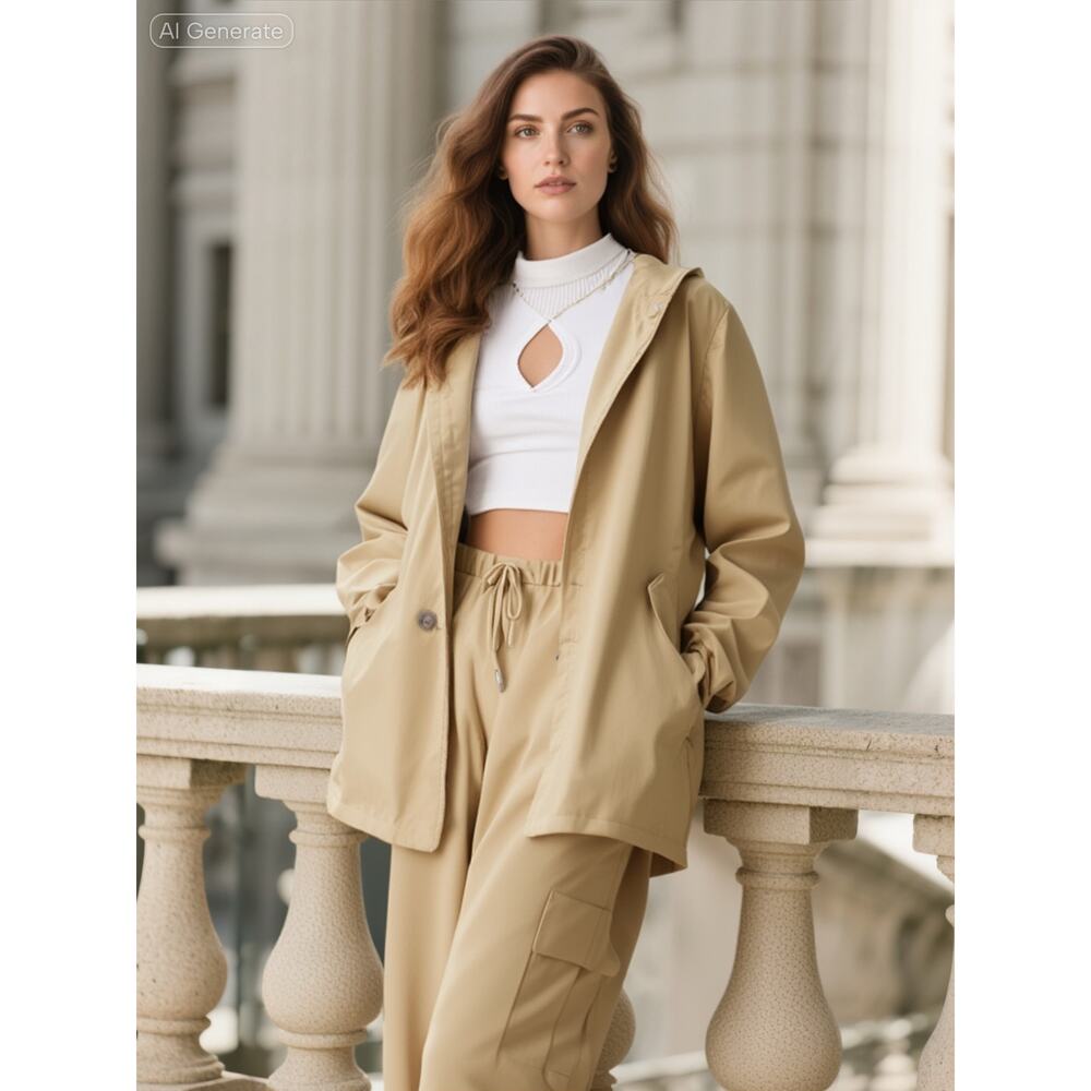 RAINS, Rain Jacket W3, Sand, XL, NWT Unisex